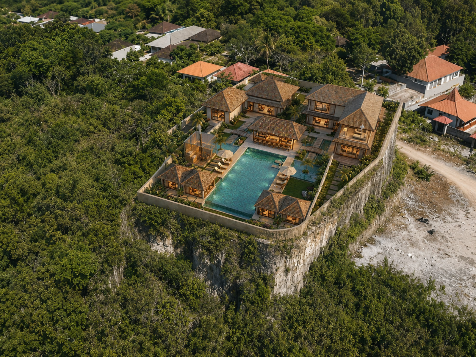Rendering of the villa collection